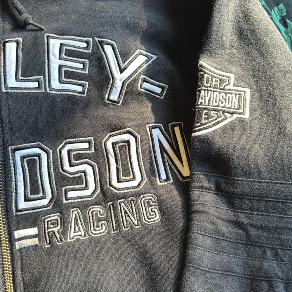 Genuine Harley Davidson Racing zip up hoodie - Picture 4 of 4